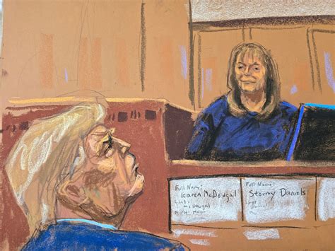 Donald Trump trial sketches: See the artists' takes on hush money case
