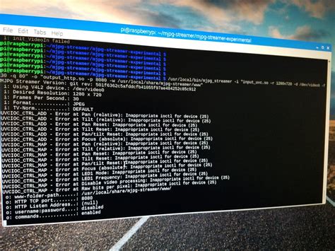 Raspberry Pi Video Stream 的图像结果