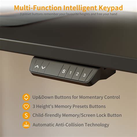 Buy Cubiker Standing Desk Height Adjustable Desk 55 x 24 inch Home ...