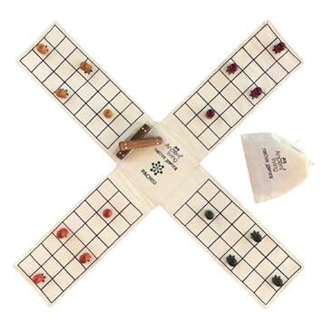 Ancient Living Pachisi, Ludo Indian Board Game, White Pack Of 1 ...