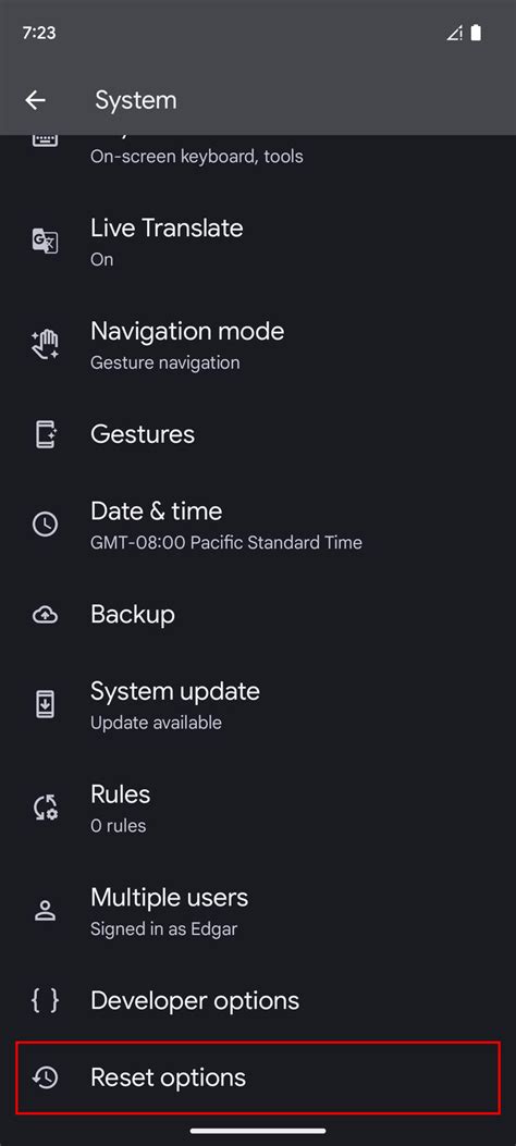 Image result for Reset Network Setting for Android