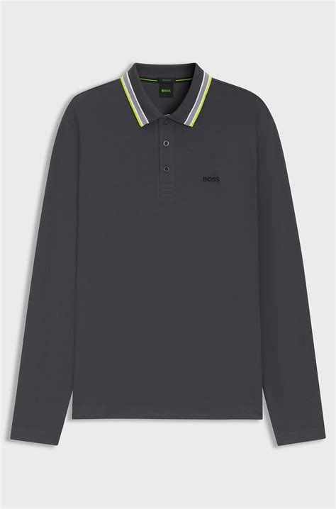 HUGO BOSS Long-sleeved Polo Shirts – Elaborate designs | Men
