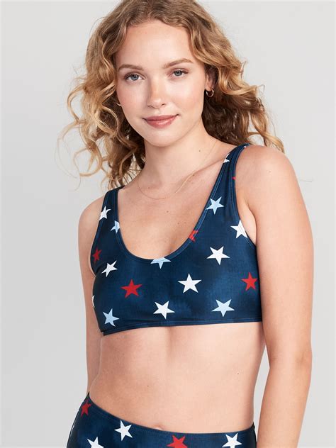 Old Navy Scoop-Neck Bikini Swim Top blue - 620790002