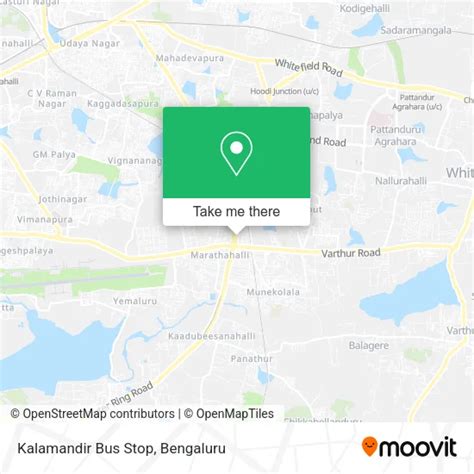 How to Get to Kalamandir Bus Stop in Bengaluru by Bus or Metro?