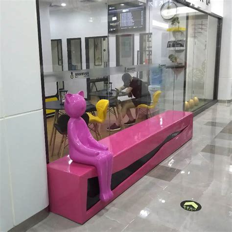 玻璃钢座椅户外椅子公共休息区等候区坐凳创意美陈商场休闲椅定做-淘宝网