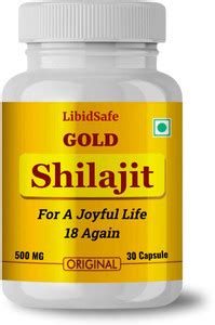 LibidSafe 24k Gold Shilajit Capsules for Men - Premium Quality, Boost ...