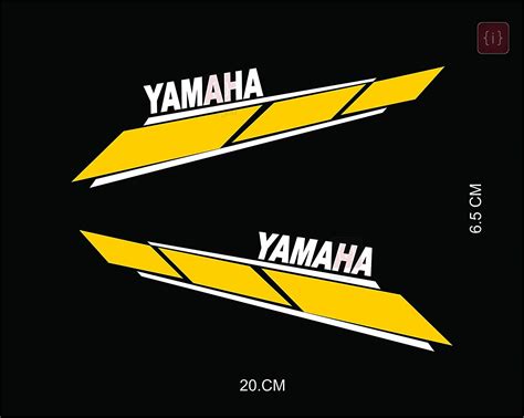 ISEE 360® Bike Sticker Compatible with Yamaha Bike Tank Sides Yamaha ...