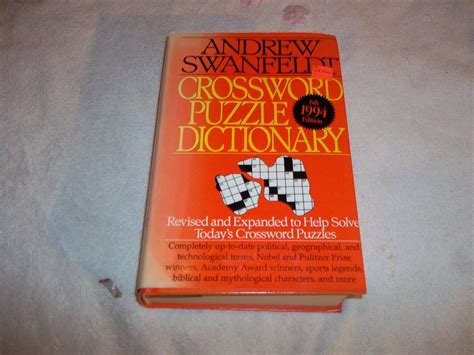 Crossword Puzzle Dictionary: Sixth Edition: Swanfeldt, Andrew ...