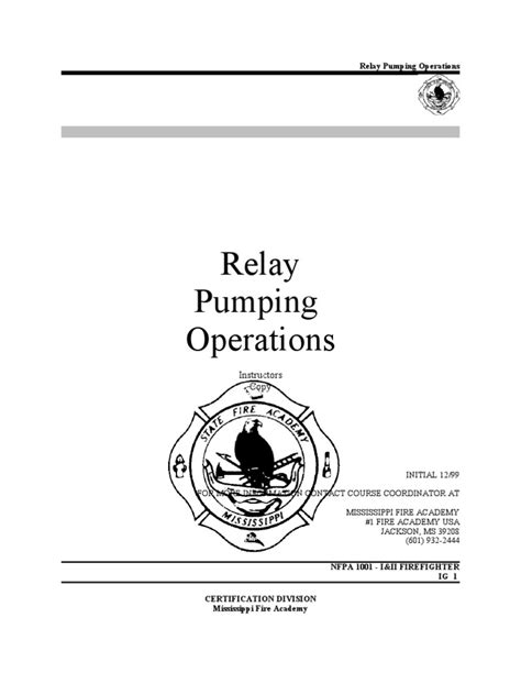 Image result for Firefighting Relay Pumping
