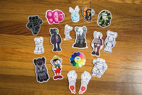 Kaws Originalfake Vintage Stickers Collection Set of 17 Obey Banksy ...