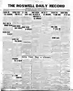 Roswell Daily Record Archives, Jul 10, 1918, p. 1