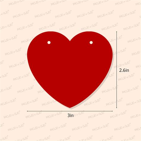 Heart Shape Tag (3x2.6 Inches) – PACLIO-e-OLIO
