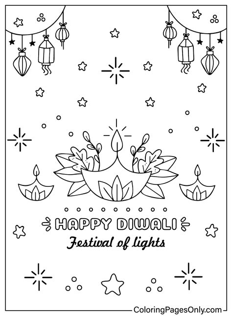 30+ Diwali Coloring Pages - Free Printable PDF & Online Coloring