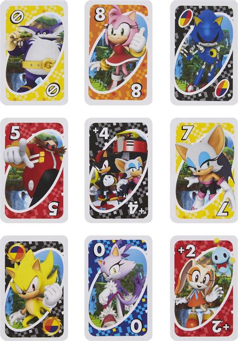 Buy UNO Sonic The Hedgehog Card Game with Video Game-Themed Deck Online ...