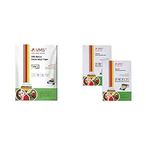 VMS Deluxe 230 GSM 4R (4x6) Photo Paper High Glossy & VMS Deluxe ...