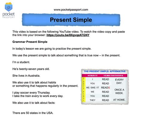 Image result for Present Simple Lesson