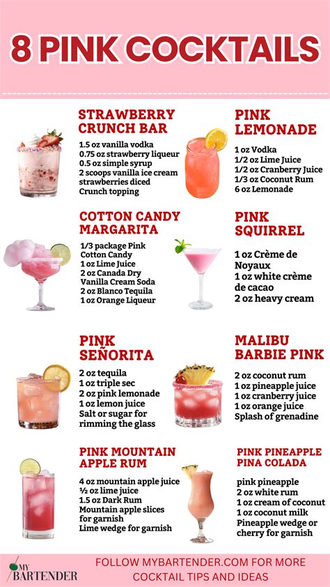15 Best Pink Cocktails to Drink | Recipe | Fun drink recipe, Alcohol drink recipes, Cocktail ...