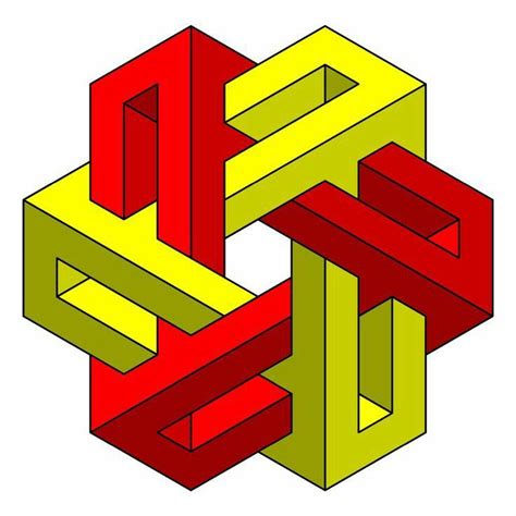 Colorful 3D Optical Illusion Drawing