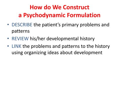 Image result for Psychodynamic Case Formulation Example