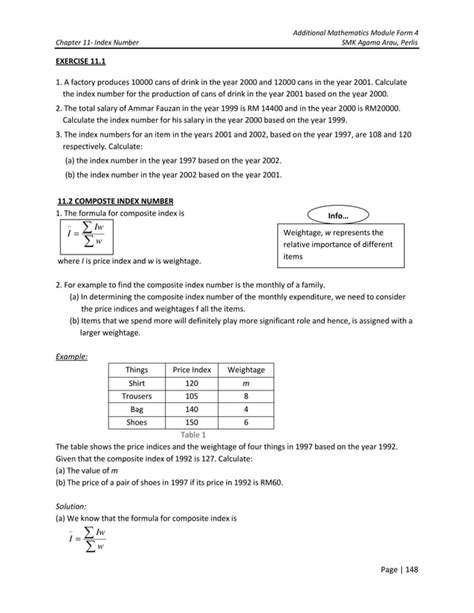 Image result for Chapter Index Number Question Method