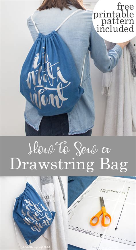 Image result for How to Sew a Drawstring Bag