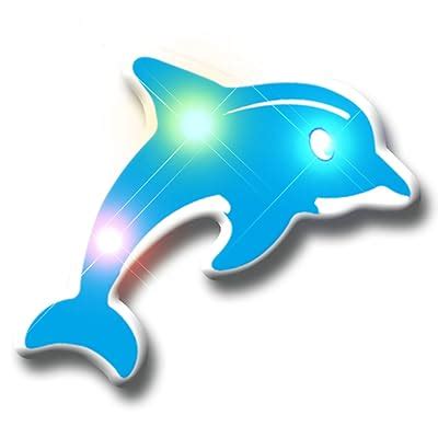 Buy Light Up Blue Dolphin Flashing Blinking LED Body Light Lapel Pins ...