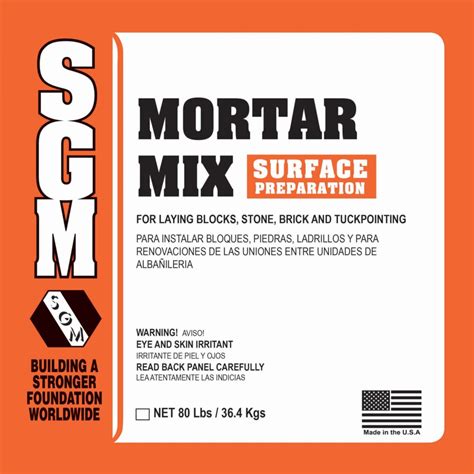 SGM Mortar Mix 60lb | Flooring Distributor | Patriot Flooring Supplies
