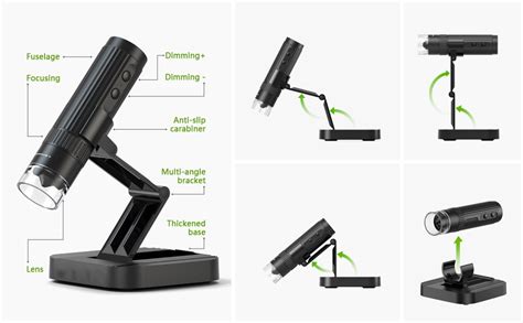 Auslese® Wireless Digital Microscope 50X-1000X Magnification WiFi ...