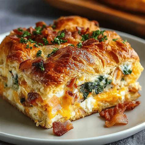 Croissant Breakfast Sandwich Casserole