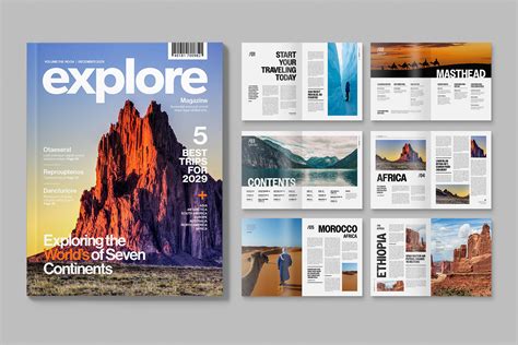 Modern Magazine Template [Indesign, INDD] - BrandPacks