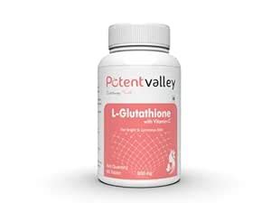 Potentvalley L Glutathione 800mg Capsules for Men & Women - 60 Capsules ...