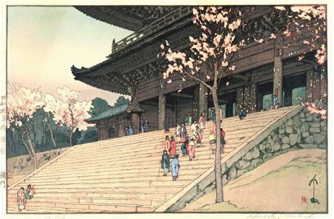 Chion-In Temple Gate - Yoshida Hiroshi - Japanese Ukiyo-e Woodblock ...