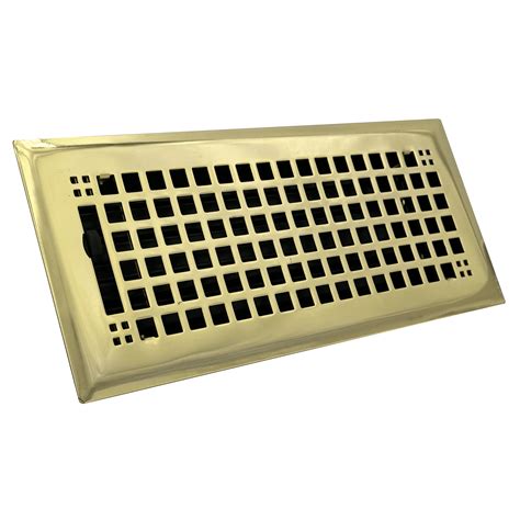 Installerstore > Metal Floor Registers > Polished Brass Floor Register ...