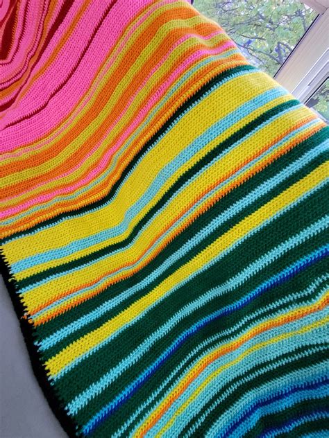 Custom Crocheted Temperature Blanket - Etsy