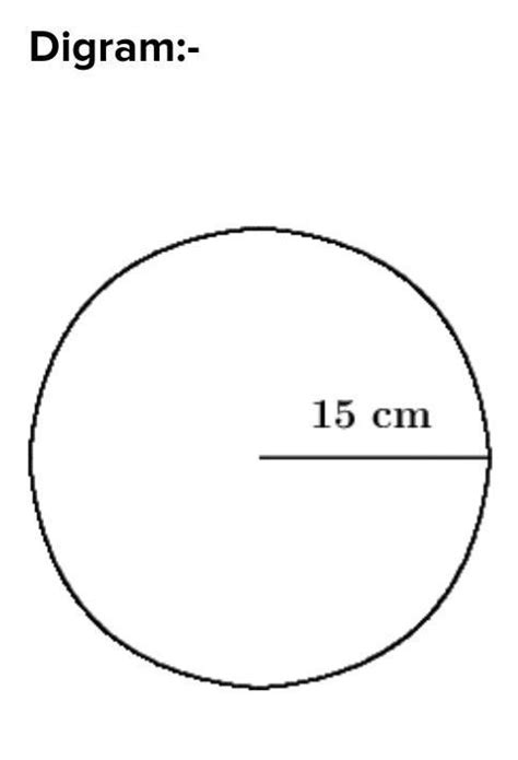 What is the circumference of a pizza whose diameter is 30 cm? - Brainly.in