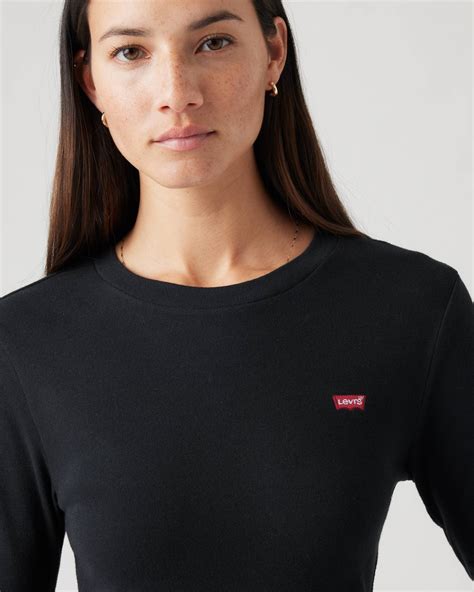 Essential Housemark Long-sleeve Tee - Black | Levi's® PL