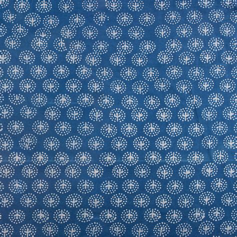 Buy Natural Indigo Cotton Hand Block Print Fabric – Dmaasa