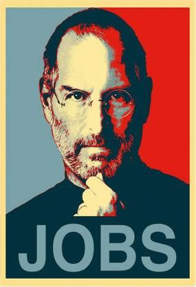 Steve Jobs 300 GSM Poster ( Size :- 13 X 19 inch ) Paper Print ...