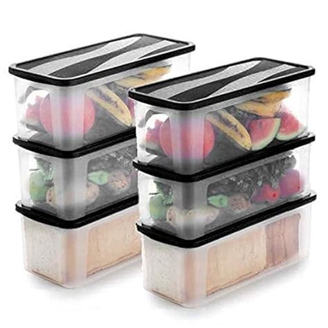 Buy Desvelado Bread box Plastic jars for kitchen Multi Storage ...