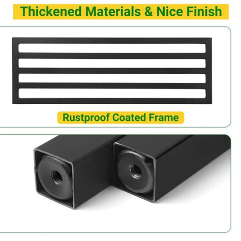 Heavy-Duty Metal Plant Stand | Adjustable Feet for Stability | Ecofynd