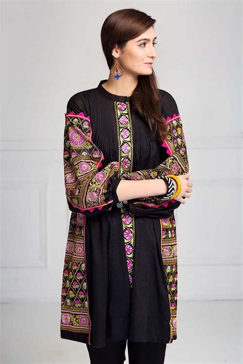 Gul Ahmed Black 2 Pc Embroidered Lawn TL-134 – YourLibaas