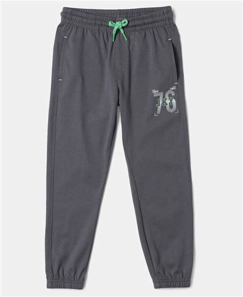 Buy Boy's Super Combed Cotton Rich Graphic Printed Joggers with ...