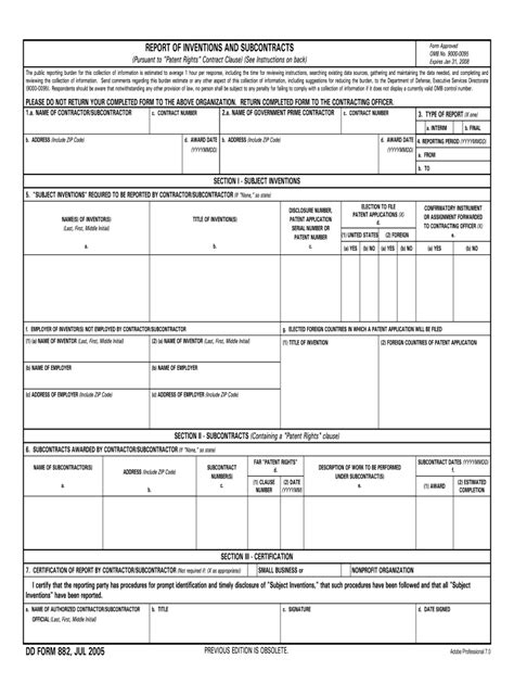 2005-2026 Form DD 882 - Blank Fillable Template | Fill Out, Print ...
