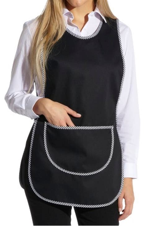 Apron Front & Back Covering Chef Housewife Black – lordsindia