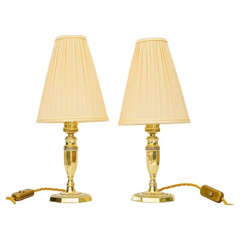 Rare Art Deco Table Lamp with Fabric Shades Vienna Around 1920s For ...