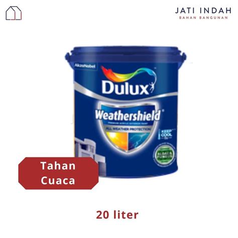 Jual Cat Tembok Exterior 20 Liter Tahan Cuaca Dulux Weathershield ...