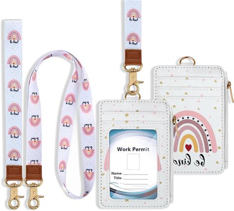 Amazon.com : 2-in-1 Id Badge Holder with Lanyard, Lanyard Wallet Be ...