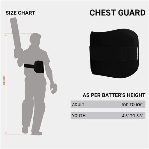 Moonwalkr Cricket Batting Chest Guard Black Size | Cricketershop