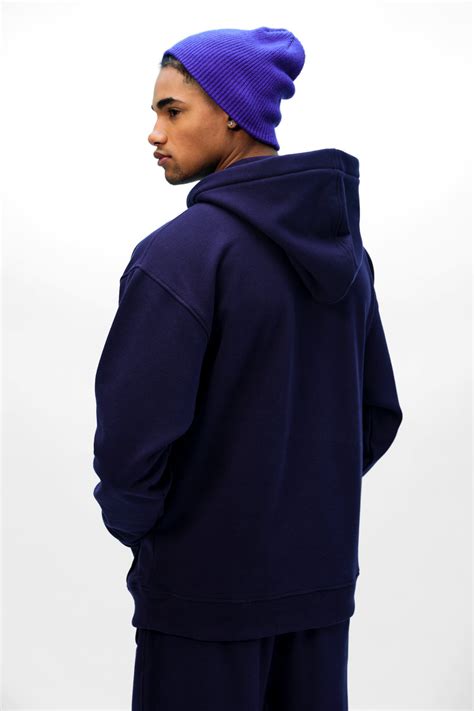Buy Navy Blue Wear A Hug Oversized Hoodie | BonkersCorner