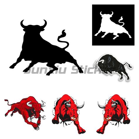 Modern-Car-Sticker-Spanish-Bull-Styling-Vinyl-Anti-UV-Sunscreen ...